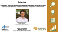 Palestra Eduardo - FAPEG