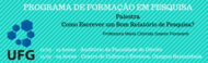 Palestra: Como Escrever um Bom Relatório de Pesquisa?