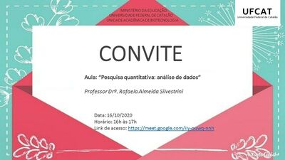CONVITE AULA 2 CONVITE AULA 2