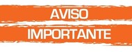 AVISO IMPORTANTE