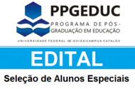 Edital Seleção Alunos Especiais 2015/2 Edital Seleção Alunos Especiais 2015/2