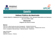 Defesa de Dissertação Diógenes de Oliveira Souza