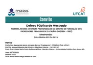 Convite de Defesa Guilhermina Reis da Silva
