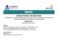 Convite de Defesa de Dissertação Marineide Gomes Alves