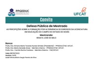 DEFESA DE DISSERTAÇÃO