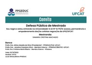 CONVITE DE DEFESA SAMARA CRISTINA MACHADO