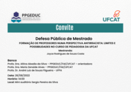 DEFESA DE DISSERTAÇÃO