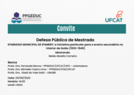 Convite de Defesa de Dissertação 