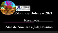 Edital N° 002/2021 - EDITAL SELEÇÃO DE BOLSAS - RESULTADO