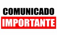 Comunicado importante