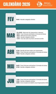 Calendário PPGEL 2026