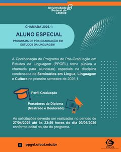 Edital Aluno Especial 2026.1