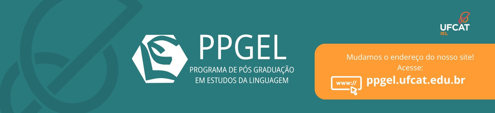 Banner Novo Site: ppgel.ufcat.edu.br