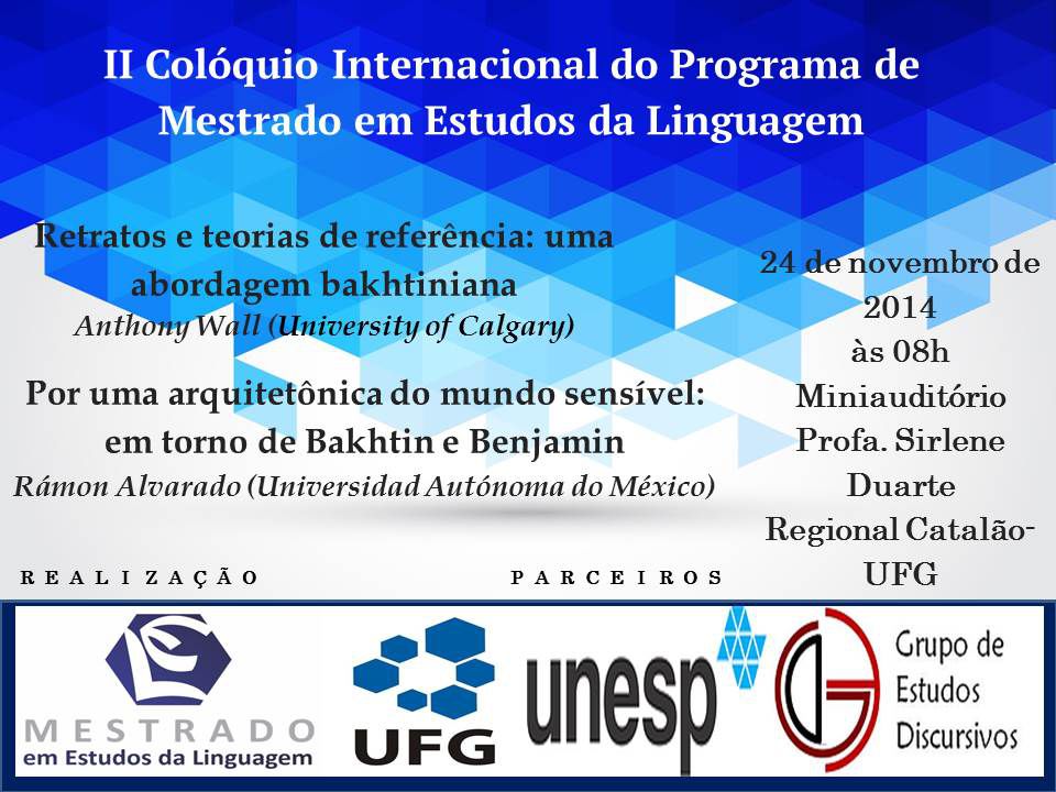 II Colóquio Internacional do Programa de Mestrado em Estudos da Linguagem