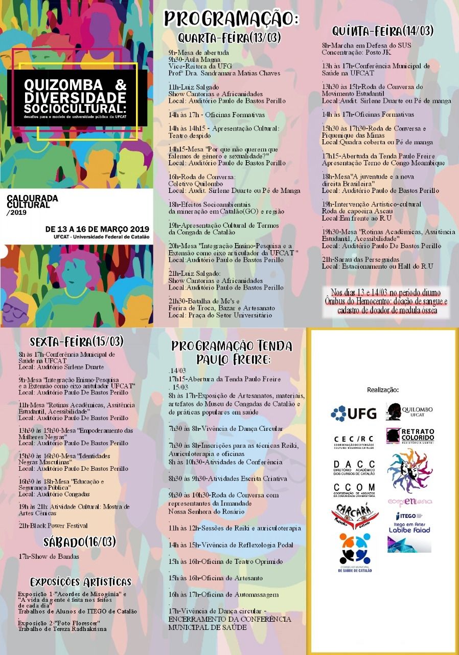 Programação calourada correta