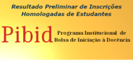 Edital PIBID UFCAT nº. 08/2020 - Resultado Preliminar de Inscrições Homologadas de Estudantes