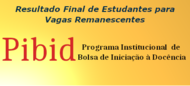 Edital PIBID UFCAT nº. 06/2020 - Resultado Final de Estudantes para Vagas Remanescentes