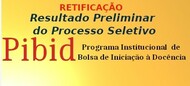 Retificação do Resultado Preliminar do Processo Seletivo