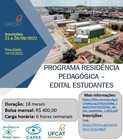 Programa Residência pedagógica 