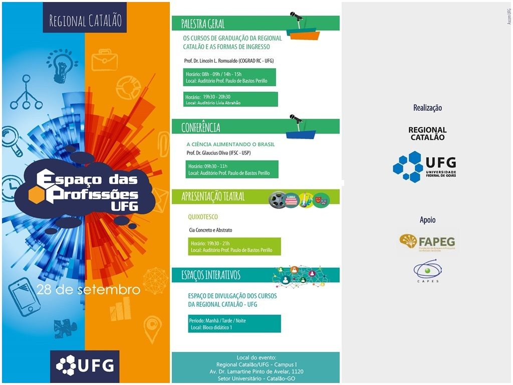 Folder espaço das profissões