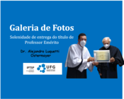 Fotos solenidade prof emérito.