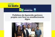 projeto de envelhecimento digno em aparecida de goiânia promove reunião com especialistas. Na foto: os integrantes da reunião, especialistas e gestores.