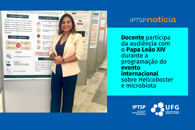Docente participa da audiência com o Papa Leão XIV durante a programação do evento internacional sobre Helicobacter e microbiota