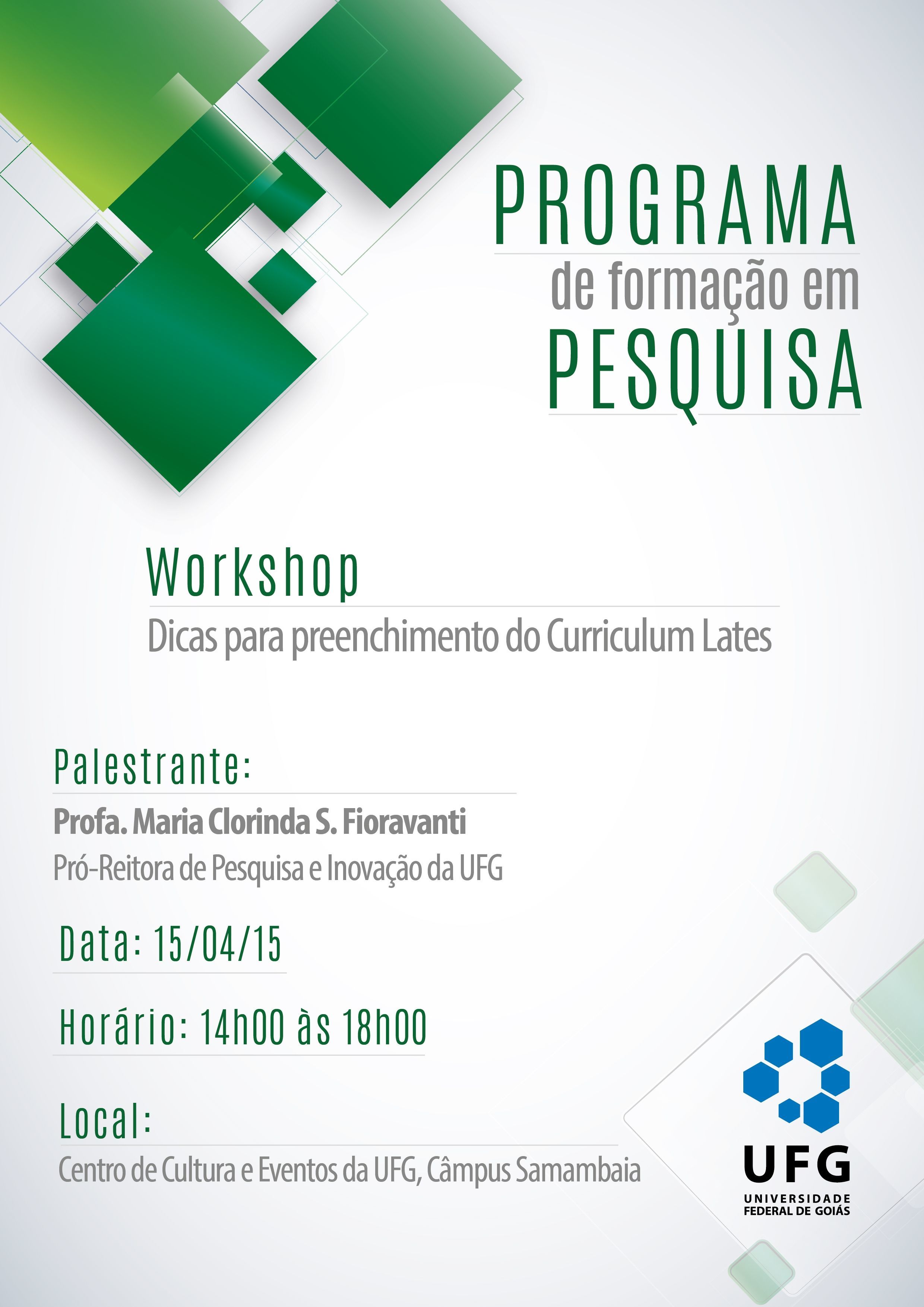 Workshop com dicas para o preenchimento do Curriculum Lates