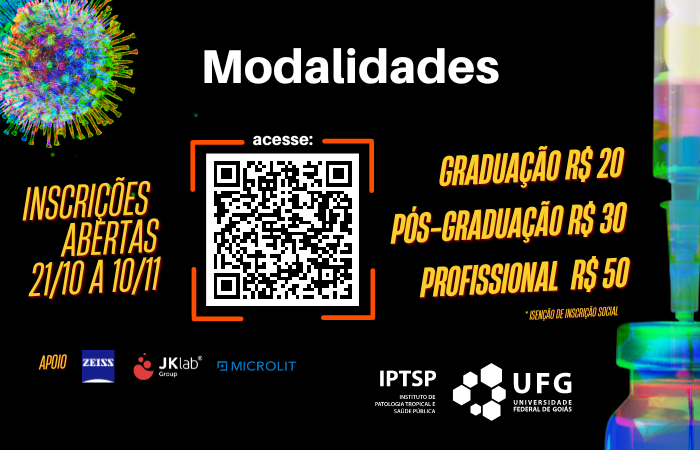 Modalidades - inscrições do seminário