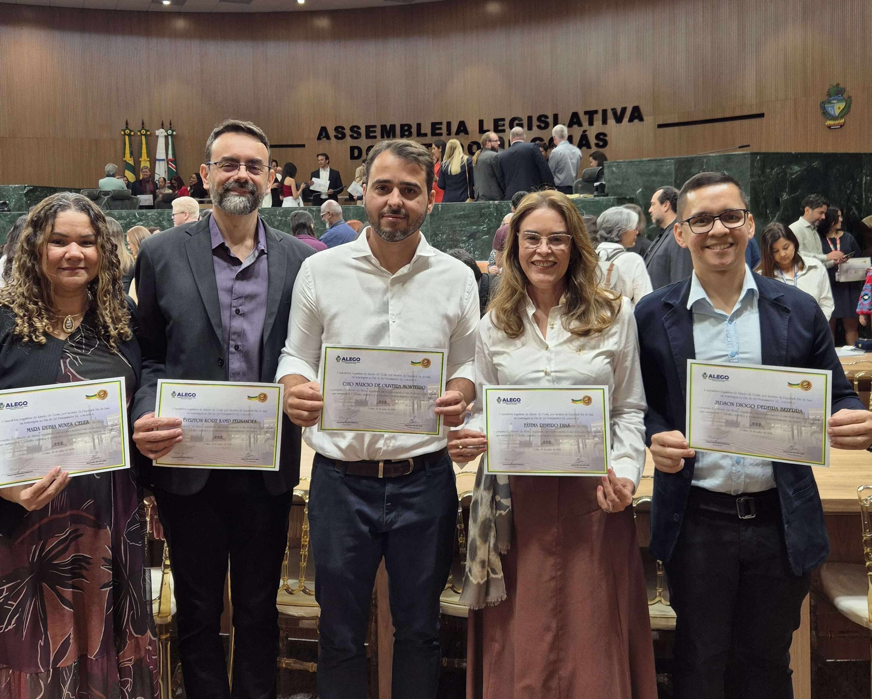 homenageados da ALEGO 