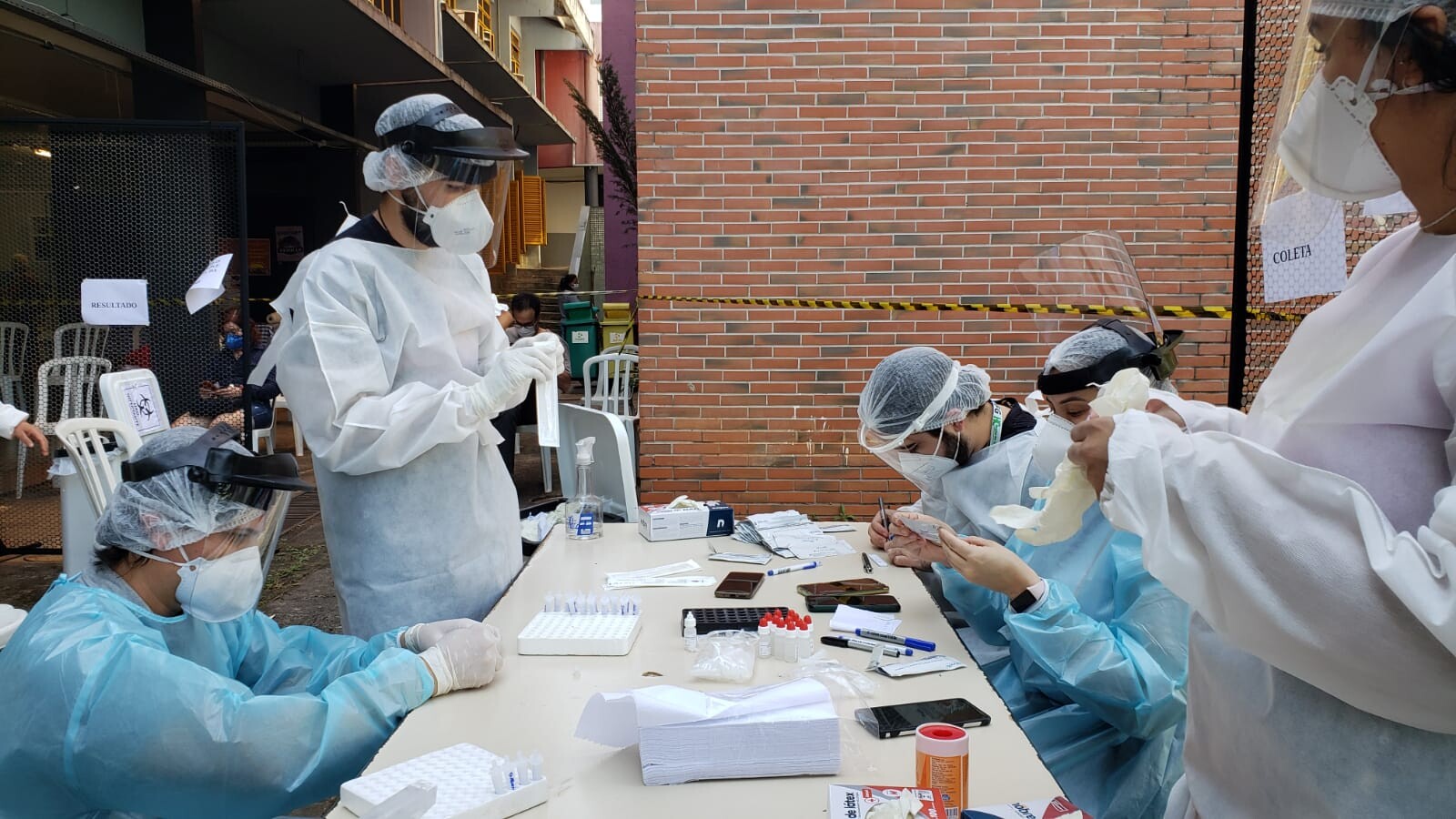 IPTSP participa da ação de testes rápidos para Covid-19 