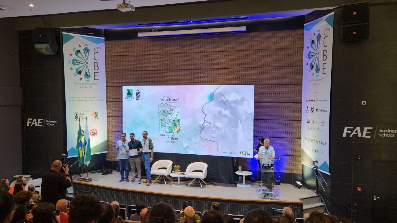 Solenidade de premiação 37° Congresso Brasileiro de Espeleologia