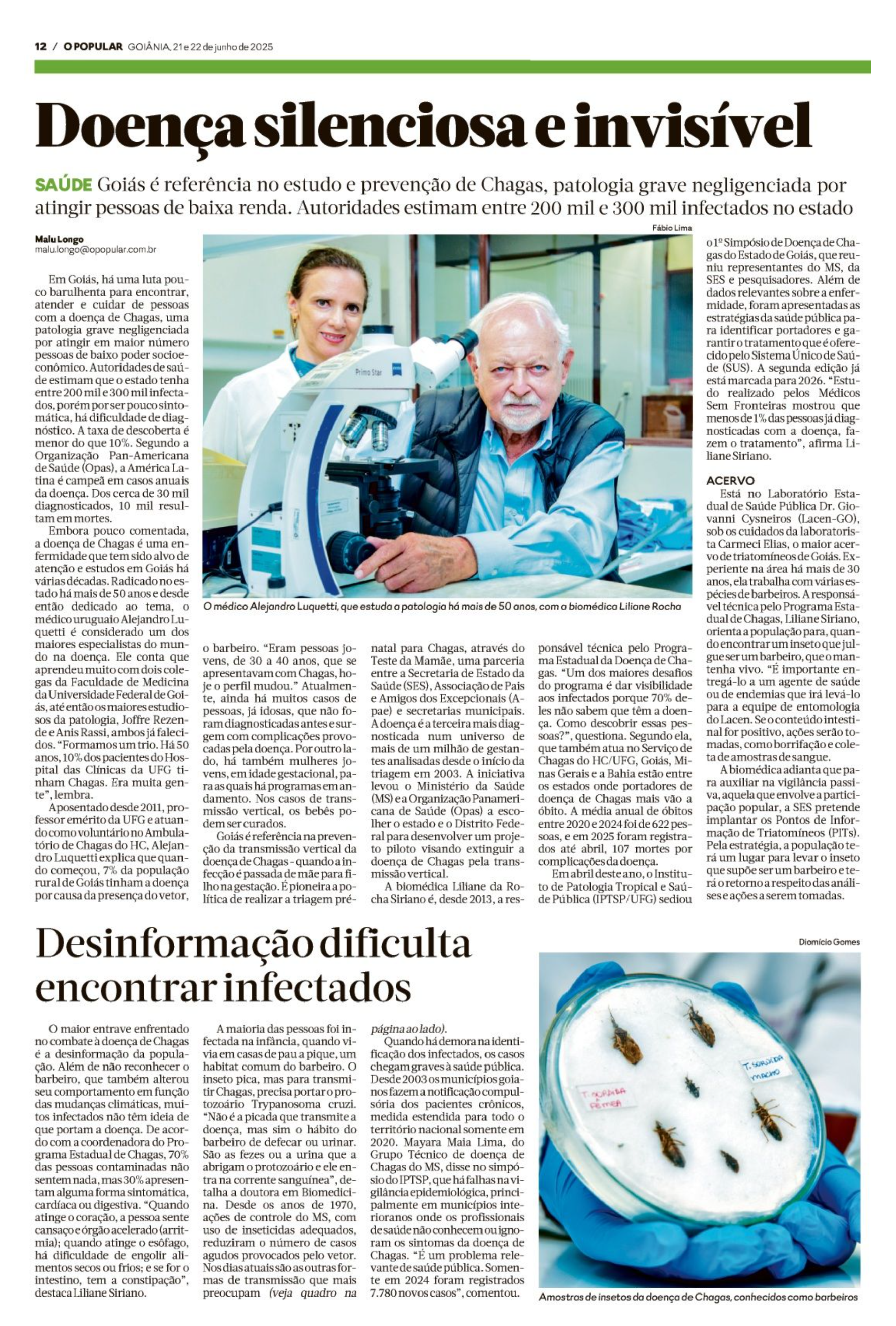 matéria doença de chagas