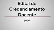 Imagem Edital de credenciamento docente