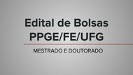 Imagem Edital de bolsas Mestrado e Doutorado