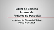 Imagem seleção de projetos Fapeg 35-2025