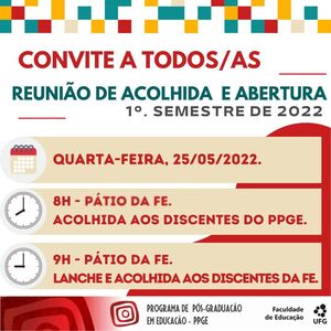 Abertura do Semestre letivo 2022.1