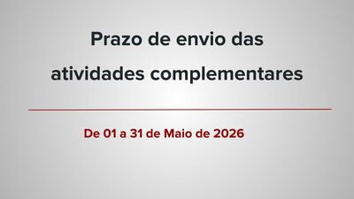Atividades complementares 2026-1