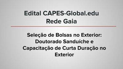 Bolsas Capes Global
