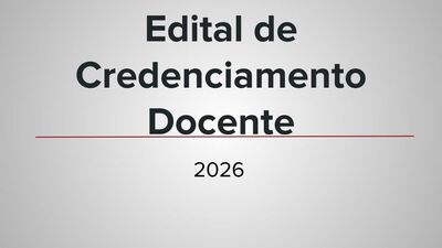 Imagem Edital de credenciamento docente