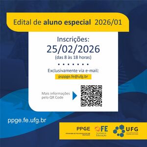 Imagem seleção aluno especial  - 1 semetre 2026