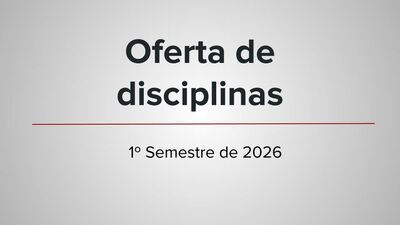 Oferta de disciplinas 2026-1