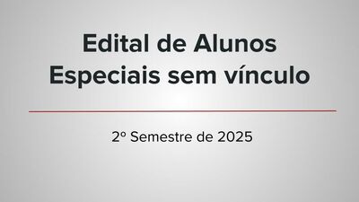 aluno especial 2025-2
