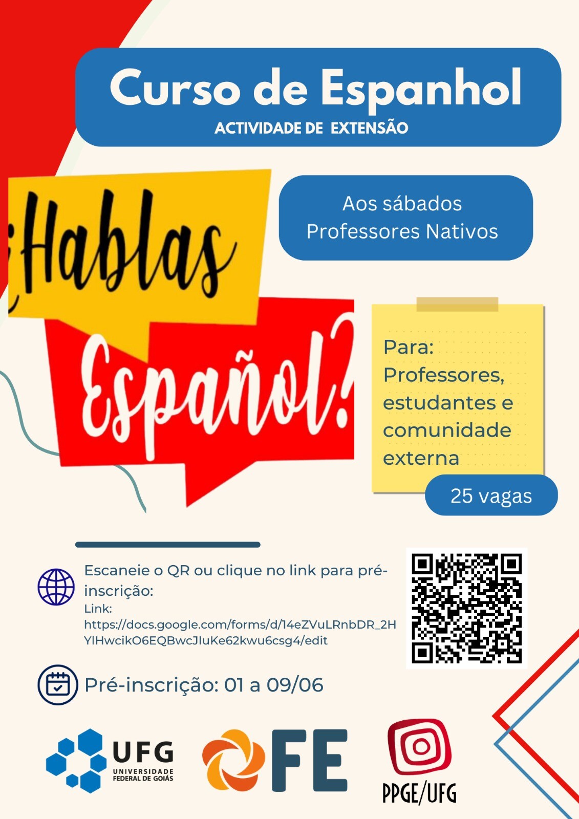 Banner Curso de Espanhol
