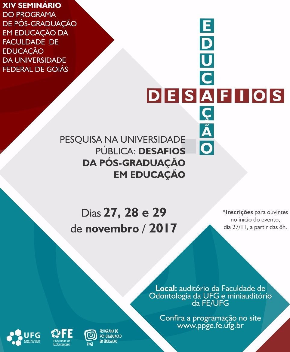 Cartaz Seminário PPGE 2017