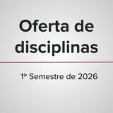 Oferta de disciplinas 2026-1