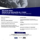 Bolsista para projeto de inovação IEL / FORD