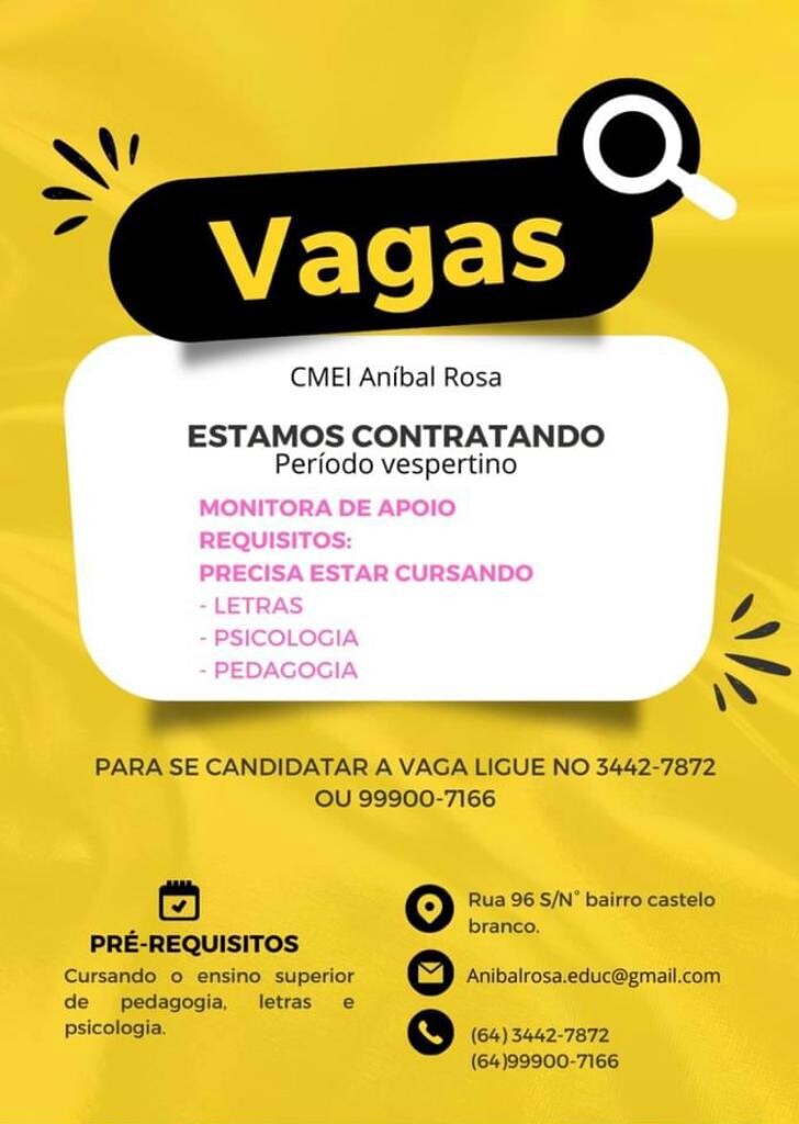 Vaga CMEI 02-09-2022