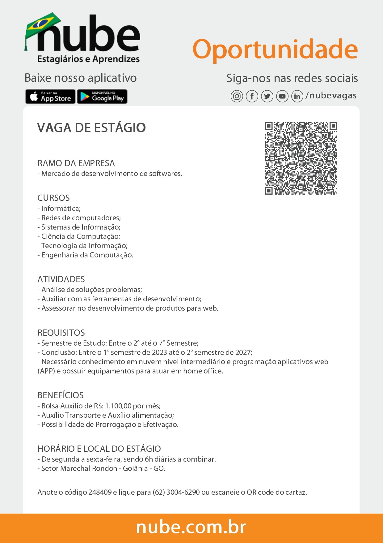 Vaga Estágio Computação 248409