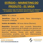 Divulgação Estágio - Marketing do Produto